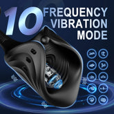 Anillo vibrador ajustable con control inalámbrico y aplicación para el pene masculino